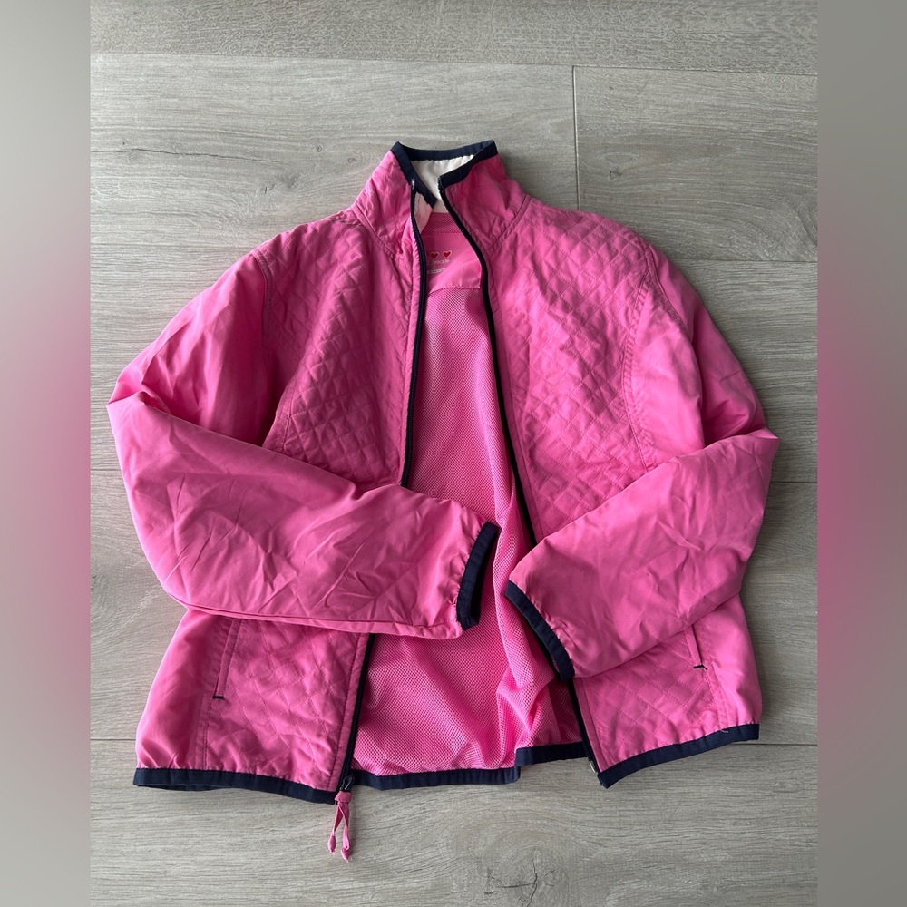 Three Hearts Pink Windbreaker jacket fall spring